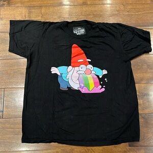 Disney gravity falls puking gnome t shirt